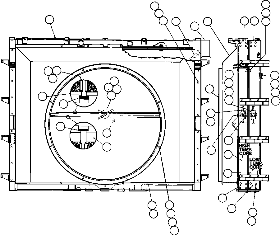 Dump Trucks Komatsu / AFE32-AA 830E S/N 31807  MT. THORLEY(AFE32-AA) / RADIATOR ASSEMBLY (YA2099)(024 : 40255)