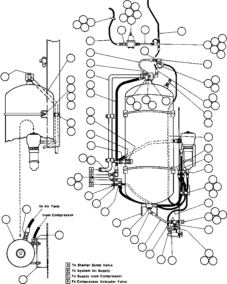 Dump Trucks Komatsu / AFE32-AA 830E S/N 31807  MT. THORLEY(AFE32-AA) / AIR SYSTEM PIPING & INSTL(288 : 40247)
