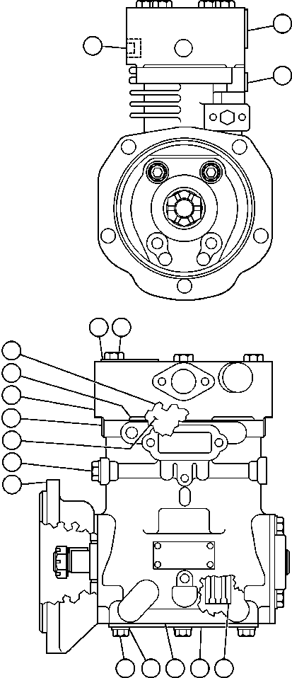 Dump Trucks Komatsu / AFE32-AA 830E S/N 31807  MT. THORLEY(AFE32-AA) / AIR COMPRESSOR ASSEMBLY (VE1055)(298 : 13823)