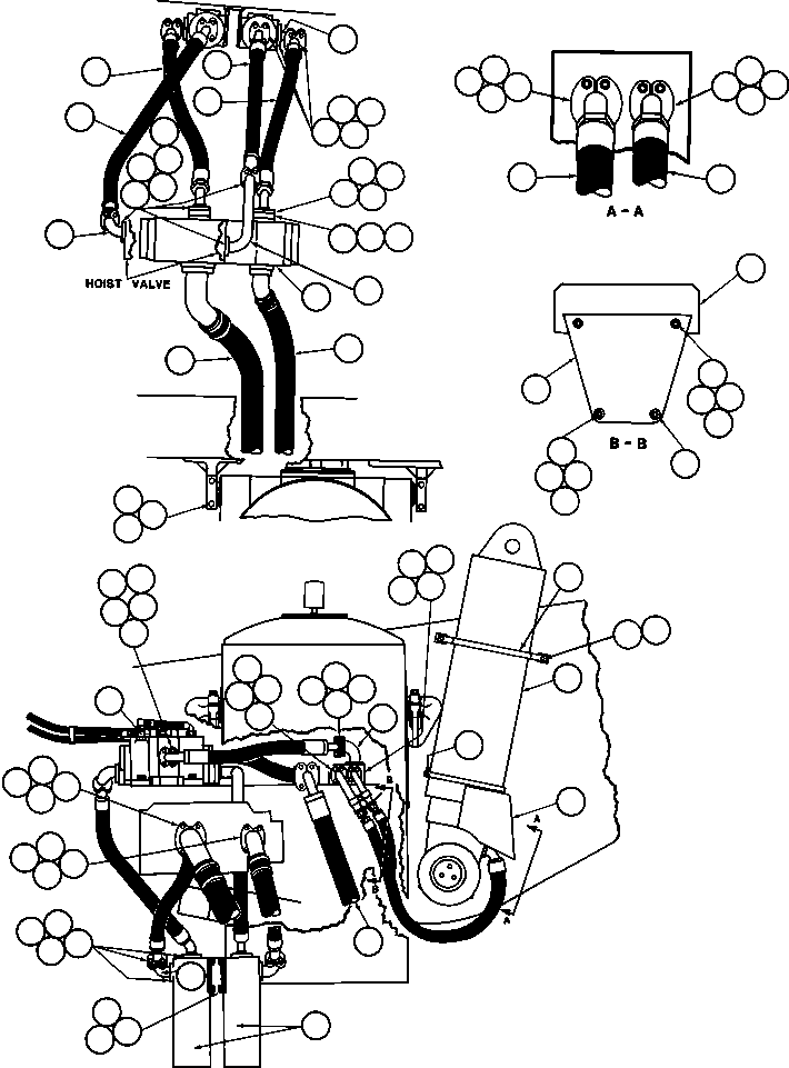 Dump Trucks Komatsu / AFE32-AA 830E S/N 31807  MT. THORLEY(AFE32-AA) / HOIST SYSTEM PIPING(374 : 40344)