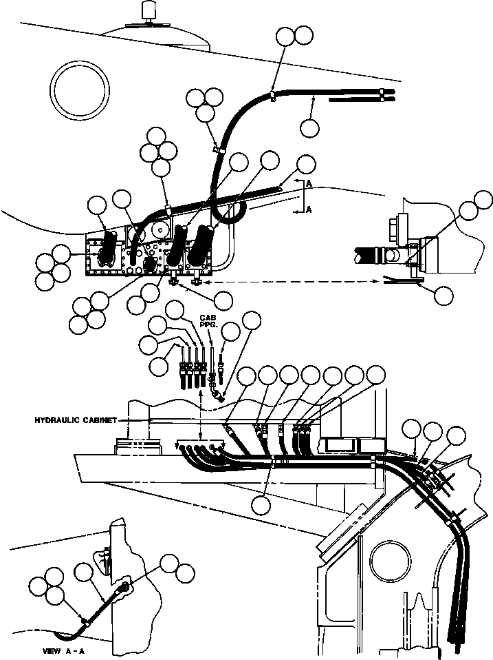 Dump Trucks Komatsu / AFE32-AA 830E S/N 31807  MT. THORLEY(AFE32-AA) / HYDRAULIC TANK/CABINET PIPING(378 : 40162)