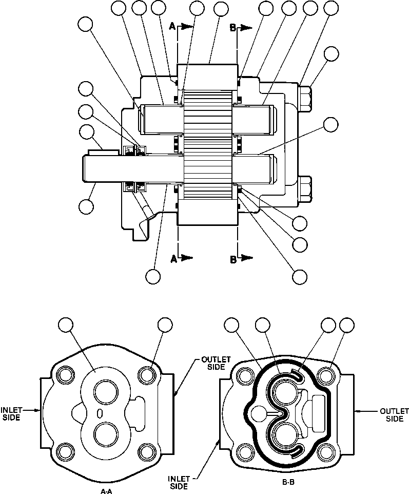Dump Trucks Komatsu / AFE32-AA 830E S/N 31807  MT. THORLEY(AFE32-AA) / HYDRAULIC MOTOR ASSEMBLY (PB6585)(408 : 14135)