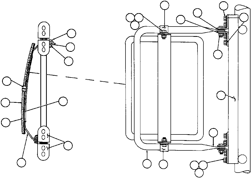 Dump Trucks Komatsu / AFE32-AC 830E                 FORDING SYNCRUDE(AFE32-AC) / R.H. HAND CONVEX MIRROR INSTL(014 : 40241)