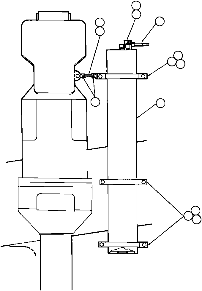 Dump Trucks Komatsu / AFE32-AC 830E                 FORDING SYNCRUDE(AFE32-AC) / STEERING ACCUMULATOR INSTL(102 : 14754)