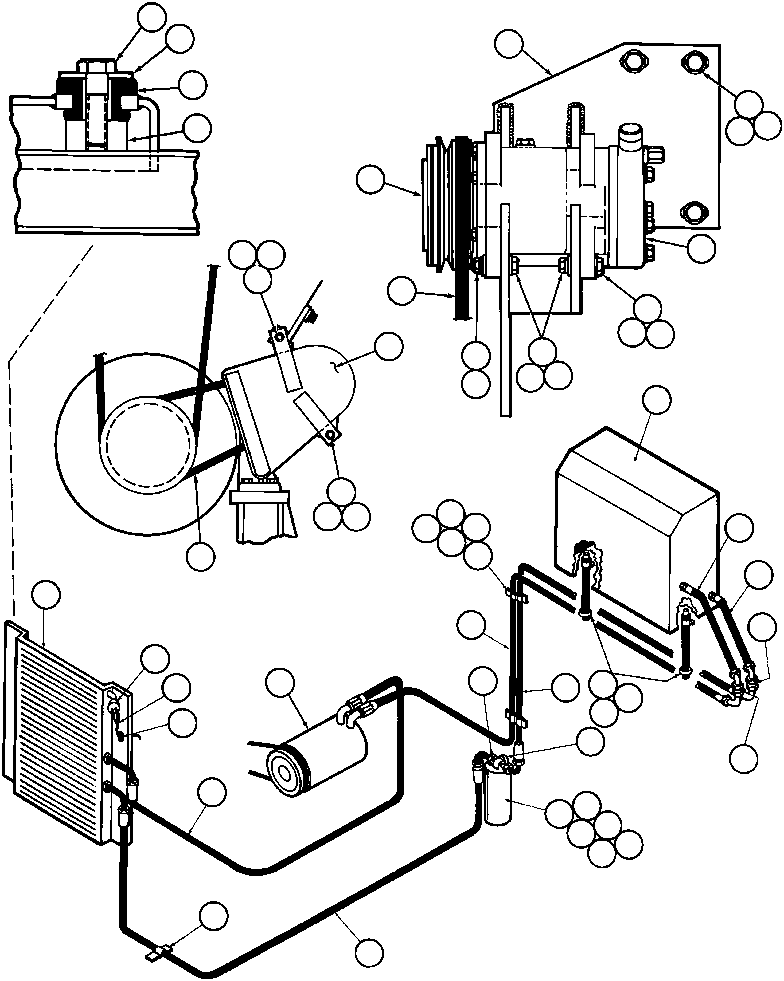 Dump Trucks Komatsu / AFE32-AC 830E                 FORDING SYNCRUDE(AFE32-AC) / AIR CONDITIONER PIPING & INSTL(164 : 40286)