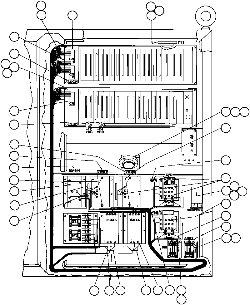 Dump Trucks Komatsu / AFE32-AC 830E                 FORDING SYNCRUDE(AFE32-AC) / CONTROL CABINET WIRING - 1(206 : 40325)