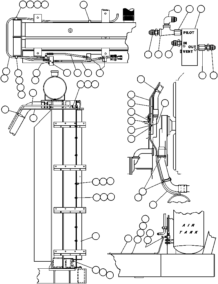 Dump Trucks Komatsu / AFE32-AC 830E                 FORDING SYNCRUDE(AFE32-AC) / RADIATOR SHUTTER INSTL (EB9135)(420 : 40355)
