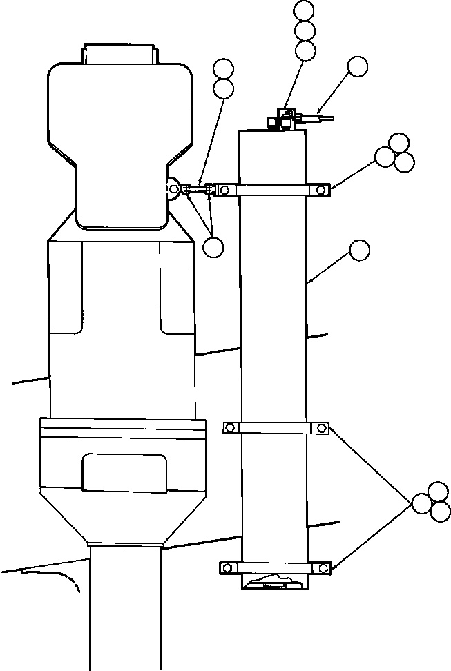 Dump Trucks Komatsu / AFE32-AV 830E S/N 31975 & 31976     DISPUTADA(AFE32-AV) / STEERING ACCUMULATOR INSTL(100 : 40434)