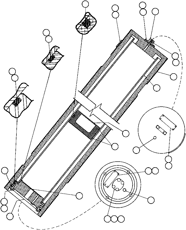 Komatsu parts book diagram for AFE32-BA 830E                 ARCH MINERAL: ACCUMULATOR ASSM (TY3541)