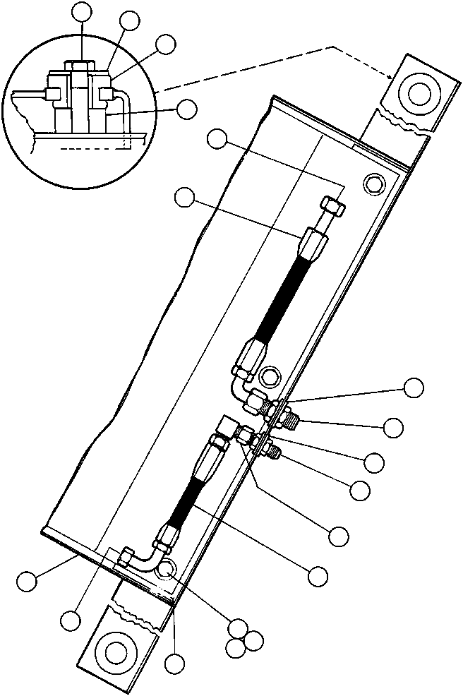 Komatsu parts book diagram for AFE32-BA 830E                 ARCH MINERAL: CONDENSER MOUNTING ASSM