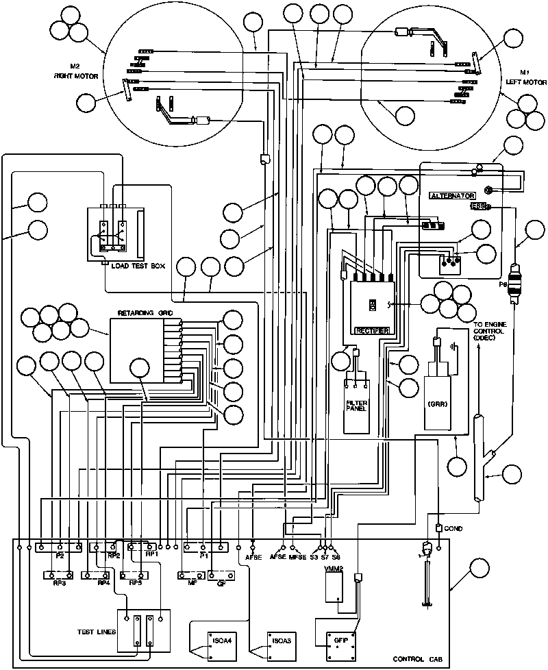 Dump Trucks Komatsu / AFE32-BA 830E                 ARCH MINERAL(AFE32-BA) / ELECTRIC POWER COMPONENTS WIRING(186 : 40453)