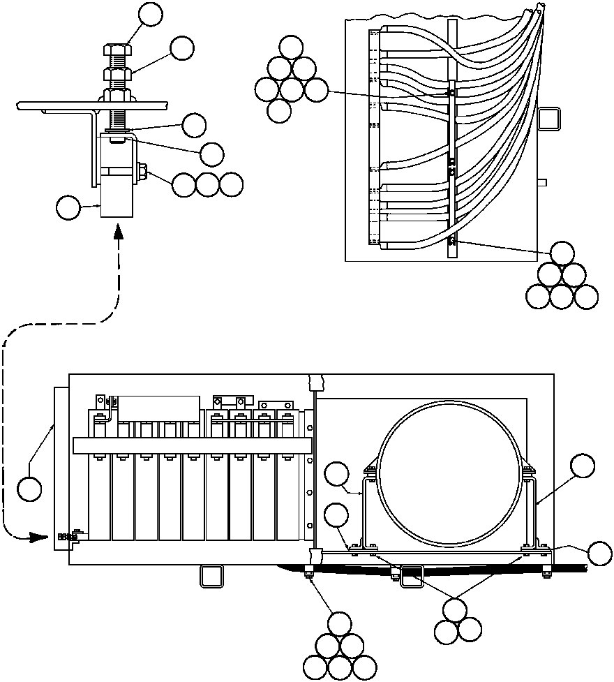 Komatsu parts book diagram for AFE32-BA 830E                 ARCH MINERAL: BLOWN GRID MODULE - 2