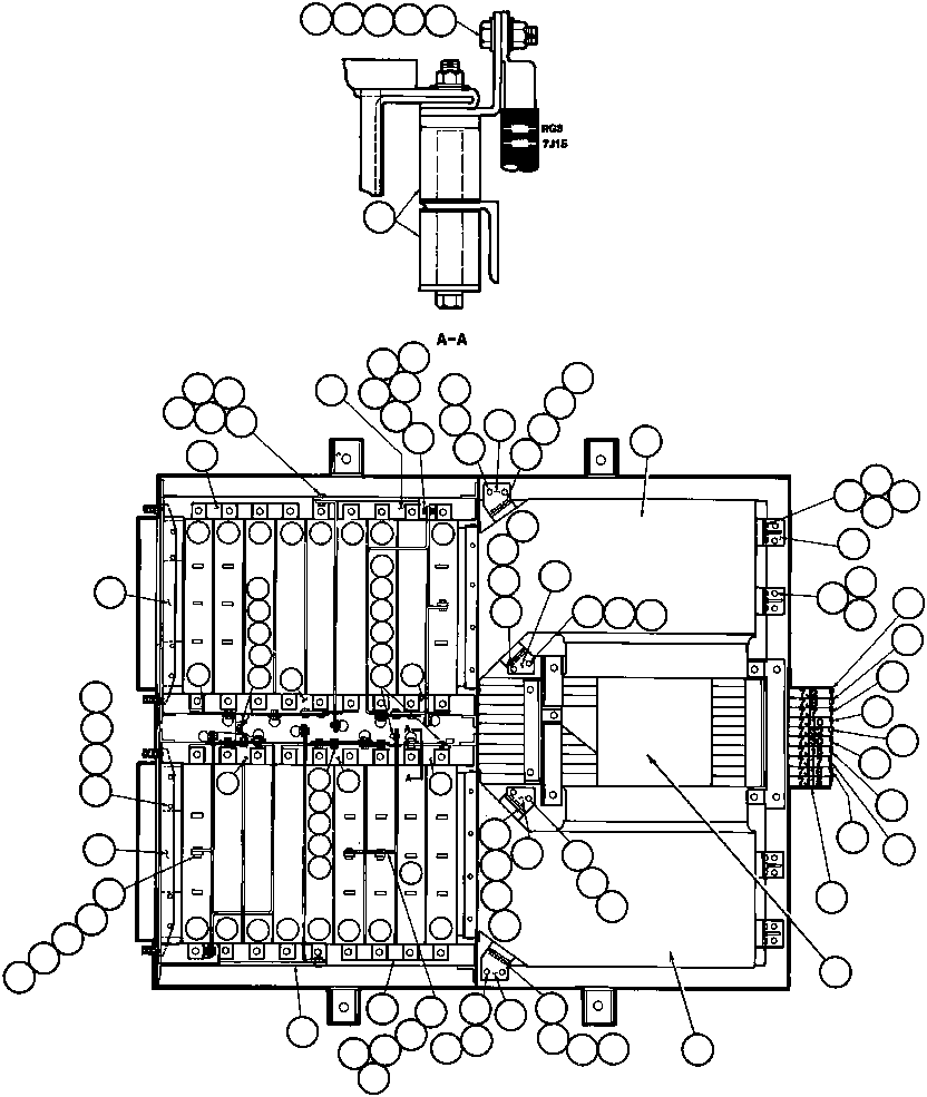Komatsu parts book diagram for AFE32-BA 830E                 ARCH MINERAL: BLOWN GRID MODULE - 3