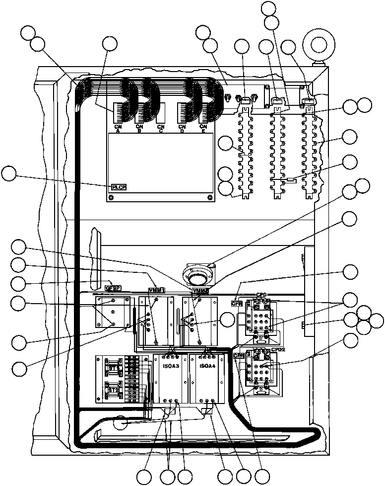 Dump Trucks Komatsu / AFE32-BA 830E                 ARCH MINERAL(AFE32-BA) / CONTROL CABINET WIRING - 1(202 : 40362)