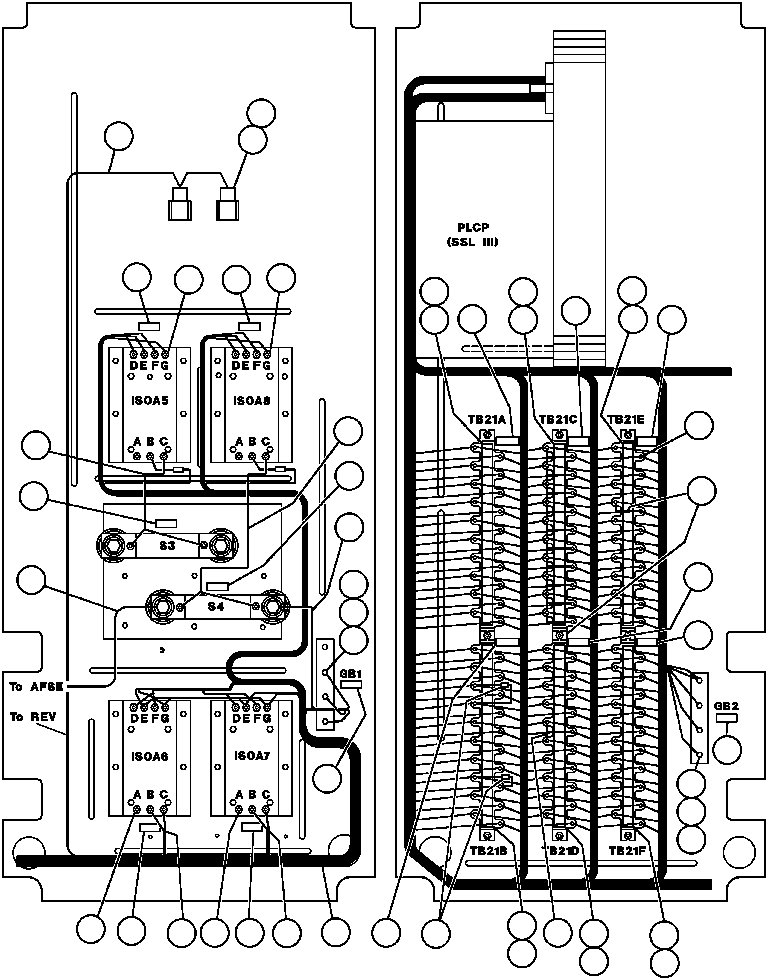 Komatsu parts book diagram for AFE32-BA 830E                 ARCH MINERAL: CONTROL CABINET WIRING - 5