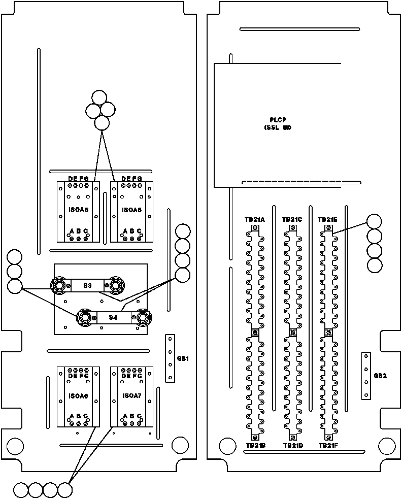Komatsu parts book diagram for AFE32-BA 830E                 ARCH MINERAL: CONTROL CABINET ASSM - 5