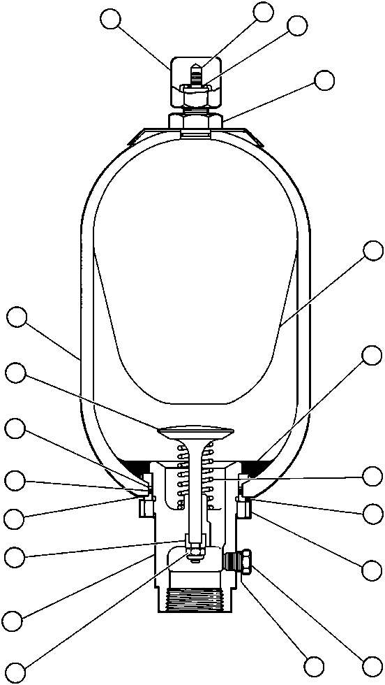 Komatsu parts book diagram for AFE32-BA 830E                 ARCH MINERAL: ACCUMULATOR ASSM