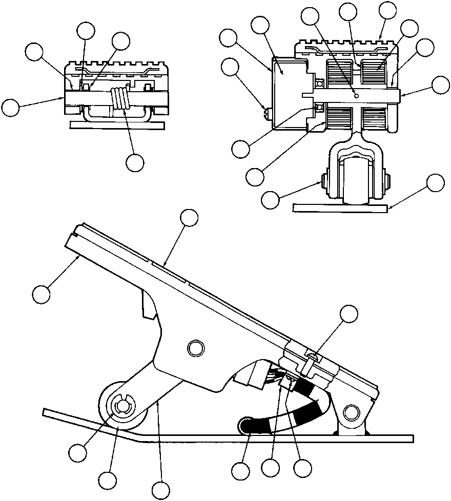 Komatsu parts book diagram for AFE32-BA 830E                 ARCH MINERAL: ELECTRONIC TREADLE (PB8247)