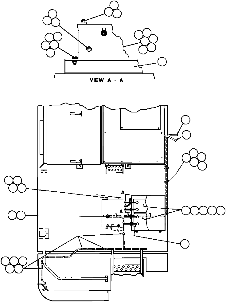 Komatsu parts book diagram for AFE32-BA 830E                 ARCH MINERAL: RIGHT DECK ELECTRICAL GROUP