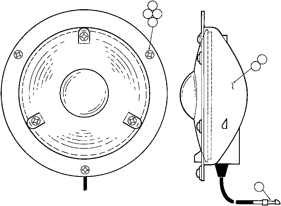 Komatsu parts book diagram for AFE32-BA 830E                 ARCH MINERAL: LADDER LIGHT ASSM (TZ2413)