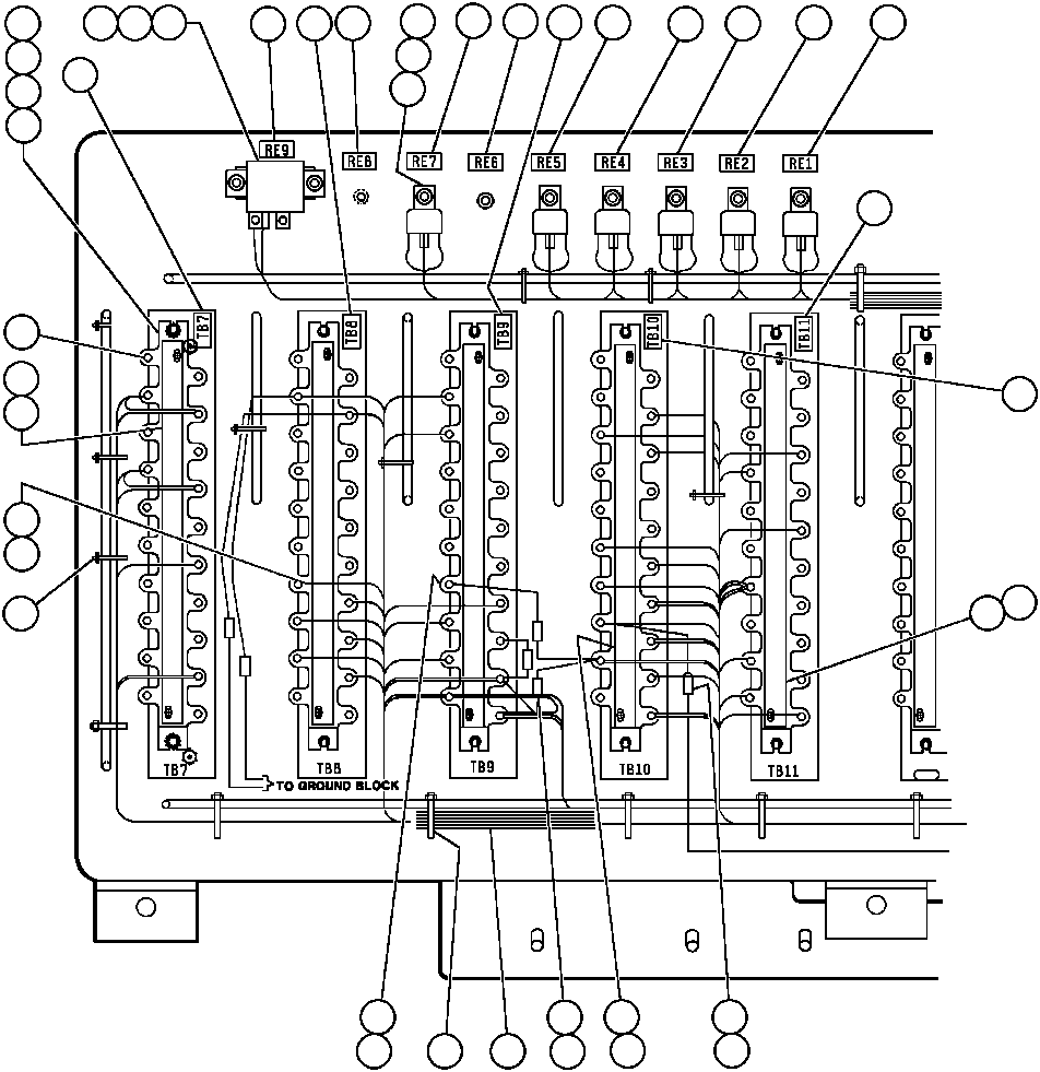 Komatsu parts book diagram for AFE32-BA 830E                 ARCH MINERAL: ELECTRICAL COMPARTMENT - 24 VOLT