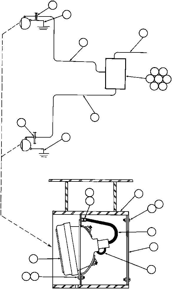 Komatsu parts book diagram for AFE32-BA 830E                 ARCH MINERAL: REAR TURN & CLEARANCE LIGHTS