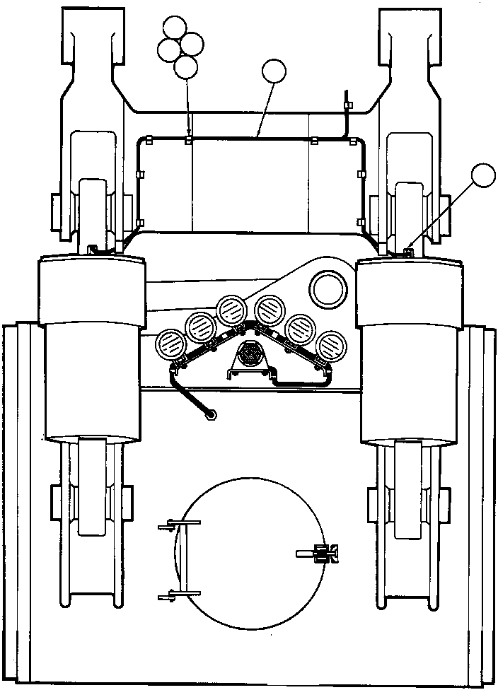 Komatsu parts book diagram for AFE32-BA 830E                 ARCH MINERAL: TWO-SPEED RETARDING INSTL