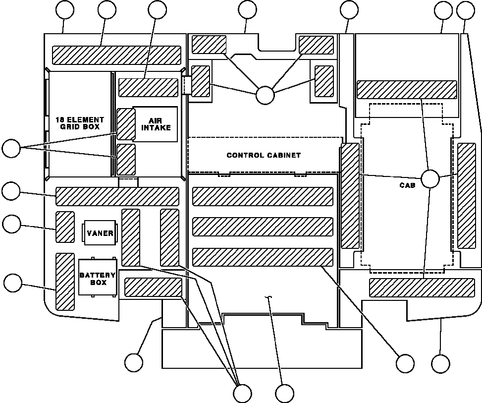 Dump Trucks Komatsu / AFE32-BE 830E S/N 32019 & 32123-32129 SUNCOR(AFE32-BE) / DECK SECTIONS & SAFETY WALK(020 : 40642)