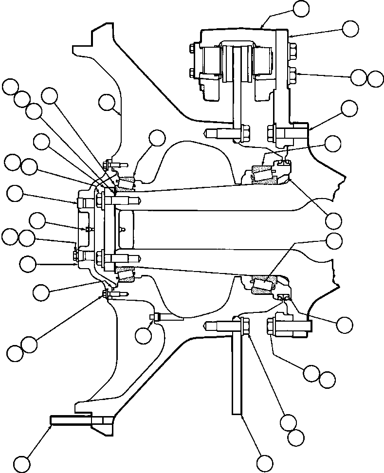 Dump Trucks Komatsu / AFE32-BE 830E S/N 32019 & 32123-32129 SUNCOR(AFE32-BE) / SPINDLE, HUB & BRAKE INSTALLATION(064 : 40423)