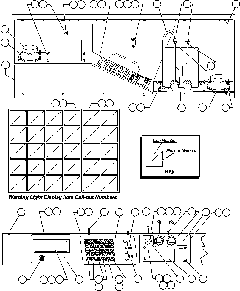 Dump Trucks Komatsu / AFE32-BE 830E S/N 32019 & 32123-32129 SUNCOR(AFE32-BE) / OVERHEAD DASH MODULE(144 : 41282)