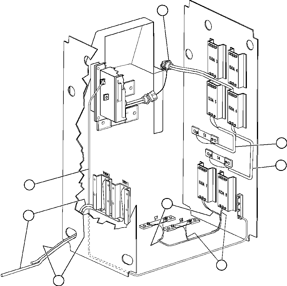 Dump Trucks Komatsu / AFE32-BE 830E S/N 32019 & 32123-32129 SUNCOR(AFE32-BE) / CONTROL CABINET WIRING - 3(242 : 41289)