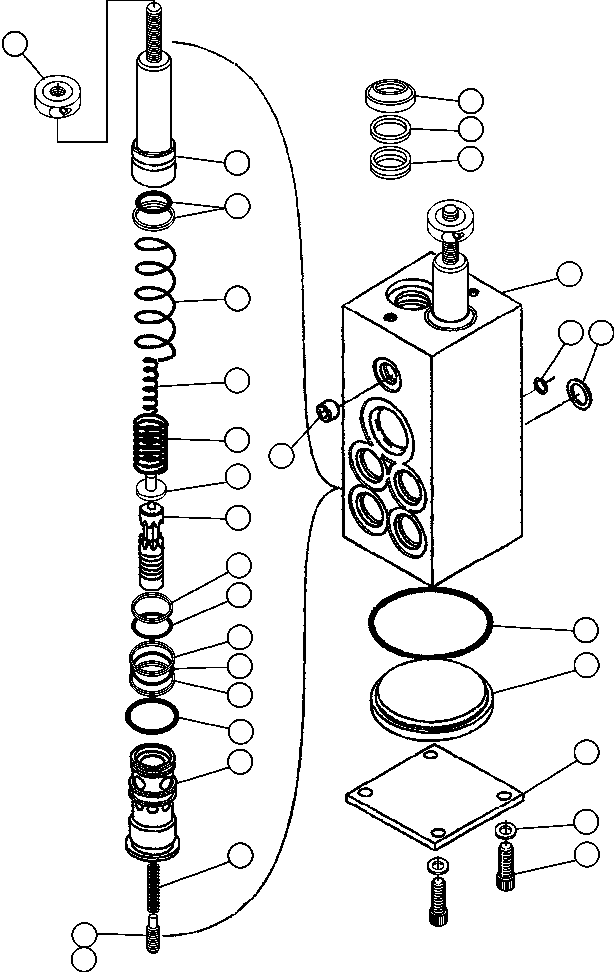 Dump Trucks Komatsu / AFE32-BE 830E S/N 32019 & 32123-32129 SUNCOR(AFE32-BE) / BRAKE VALVE SUB-ASSEMBLY (VE8527)(260 : 40540)