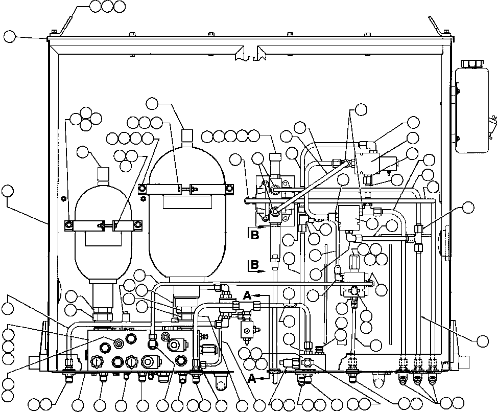 Dump Trucks Komatsu / AFE32-BE 830E S/N 32019 & 32123-32129 SUNCOR(AFE32-BE) / BRAKE CABINET ASSEMBLY (EC6246)(266 : 41276)