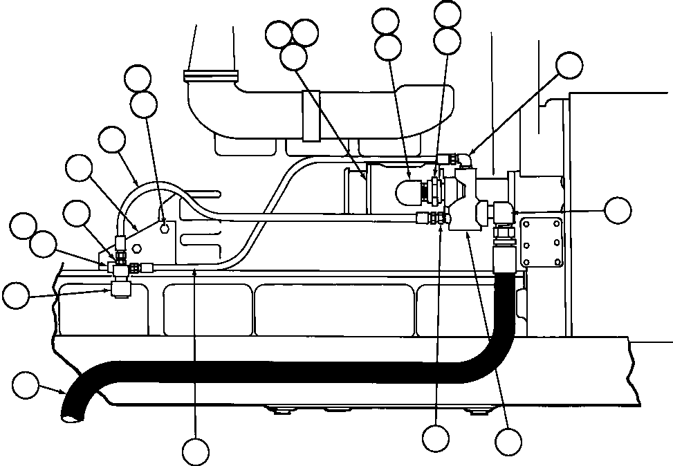 Dump Trucks Komatsu / AFE32-BE 830E S/N 32019 & 32123-32129 SUNCOR(AFE32-BE) / AIR STARTER PIPING(304 : 40346)