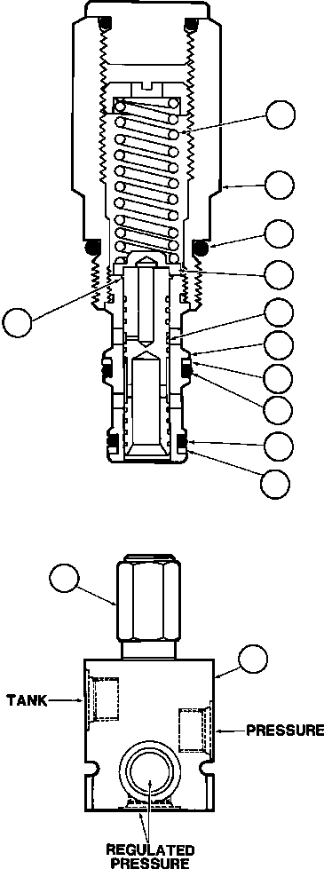 Dump Trucks Komatsu / AFE32-BF 830E S/N 32096 - 32102 & 32135 - 32139     ESCONDIDA(AFE32-BF) / PRESSURE REDUCING MANIFOLD VALVE (PB7054)(294 : 40041)