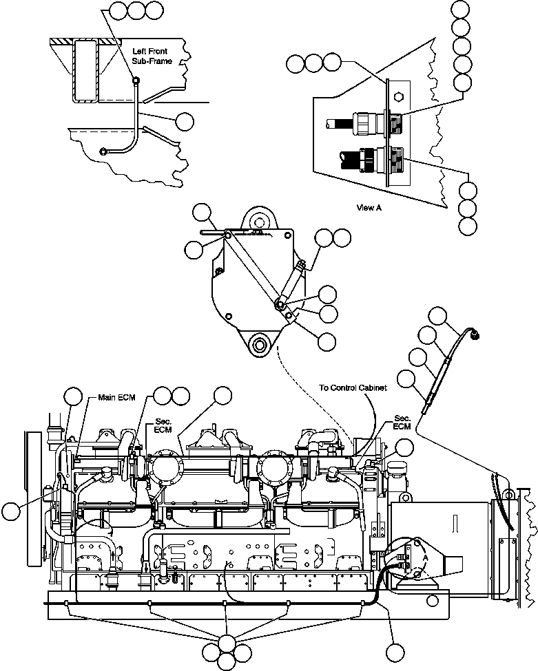 Dump Trucks Komatsu / AFE32-BF 830E S/N 32096 - 32102 & 32135 - 32139     ESCONDIDA(AFE32-BF) / ENGINE WIRING(374 : 41323)