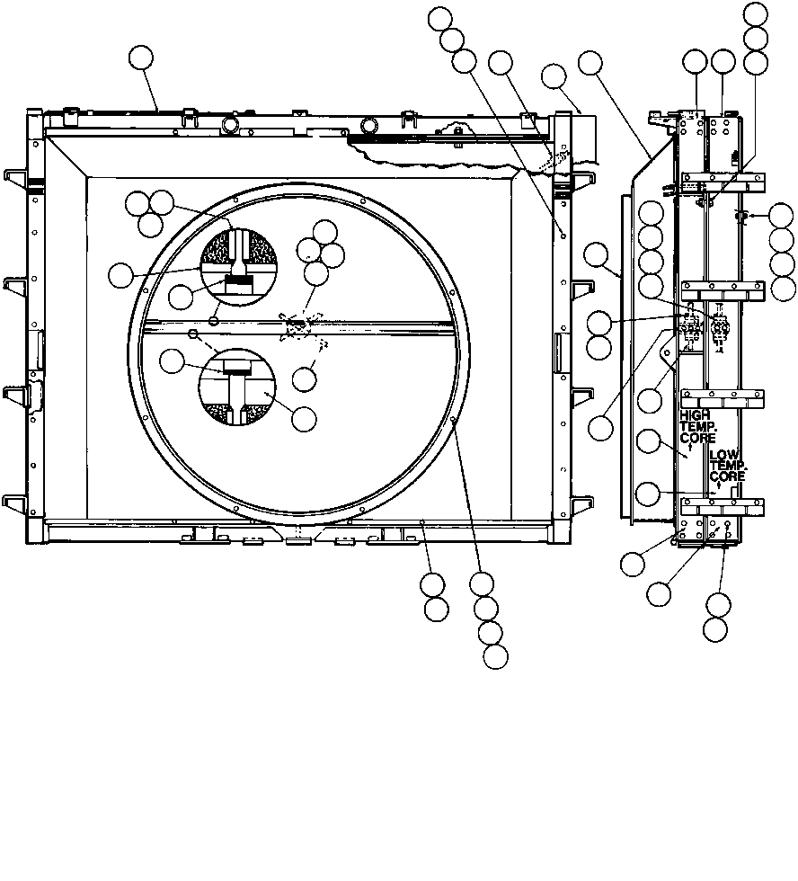 Dump Trucks Komatsu / AFE32-BM/BR 830E                 ARCH MINERALS(AFE32-BM) / RADIATOR ASSM (YA2099)(026 : 40255)