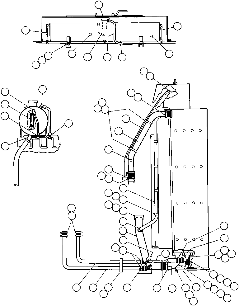 Dump Trucks Komatsu / AFE32-BM/BR 830E                 ARCH MINERALS(AFE32-BM) / RADIATOR & SURGE TANK PIPING(028 : 40447)