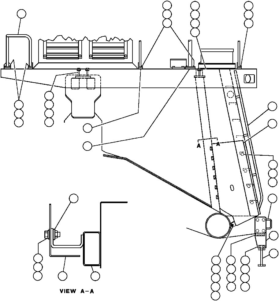 Dump Trucks Komatsu / AFE32-BQ 830E S/N 32229              SUNCOR(AFE32-BQ) / RIGHT DECK, HANDRAIL & DECK(012 : 40739)