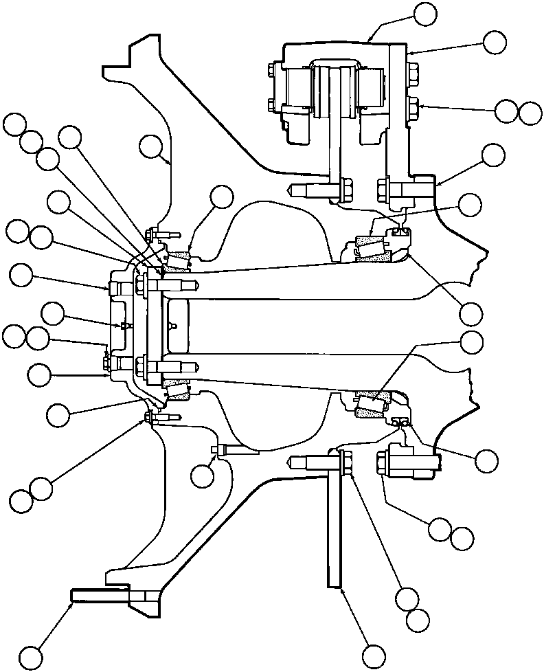Dump Trucks Komatsu / AFE32-BQ 830E S/N 32229              SUNCOR(AFE32-BQ) / SPINDLE, HUB & BRAKE INSTL(058 : 40423)
