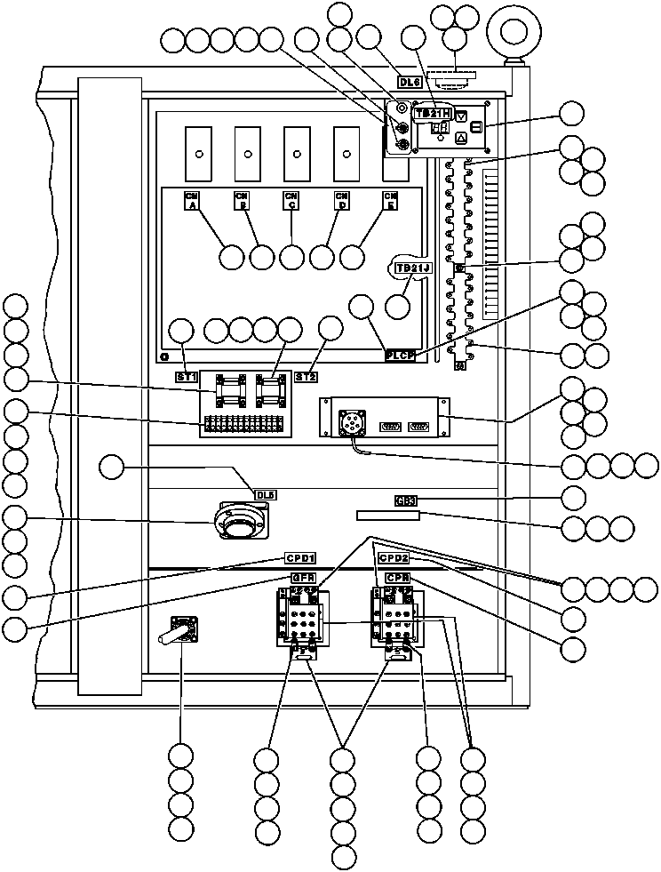 Dump Trucks Komatsu / AFE32-BQ 830E S/N 32229              SUNCOR(AFE32-BQ) / CONTROL CABINET ASSM - 1(228 : 41325)