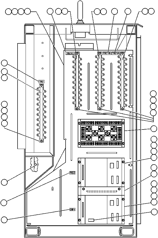 Dump Trucks Komatsu / AFE32-BQ 830E S/N 32229              SUNCOR(AFE32-BQ) / CONTROL CABINET ASSM - 9(240 : 41288)