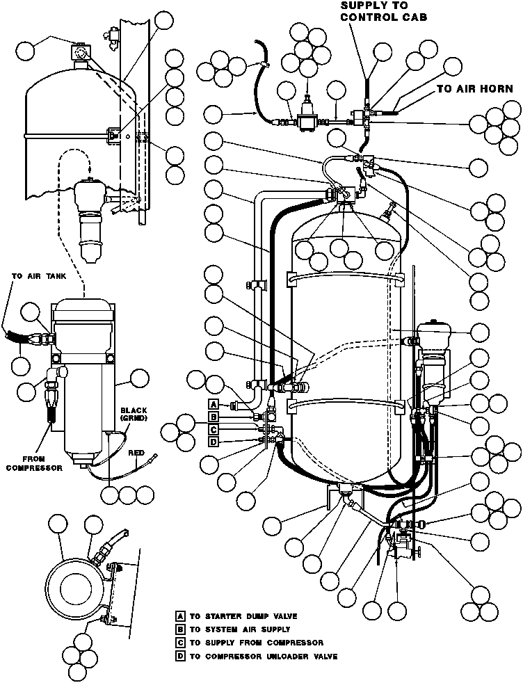 Dump Trucks Komatsu / AFE32-BQ 830E S/N 32229              SUNCOR(AFE32-BQ) / AIR SYSTEM PIPING & INSTL(288 : 40700)