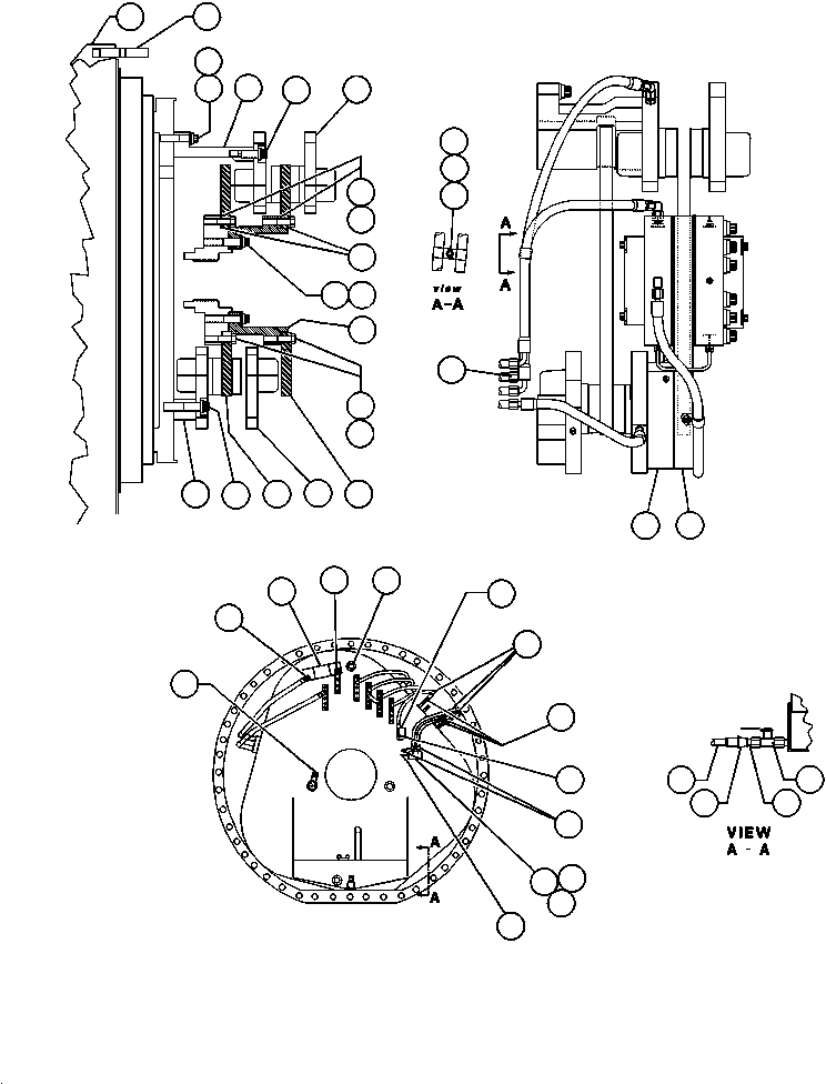 Dump Trucks Komatsu / AFE32-BU/BX 830E                 ZALDIVAR(AFE32-BU) / REAR DISC & PARKING BRAKE INSTL(076 : 40805)