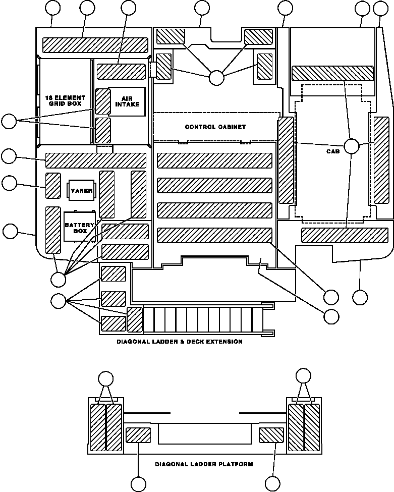 Dump Trucks Komatsu / AFE32-BW 830E S/N 32269              CYPRUS STARFIRE(AFE32-BW) / DECK SECTIONS & SAFETY WALK(022 : 40692)