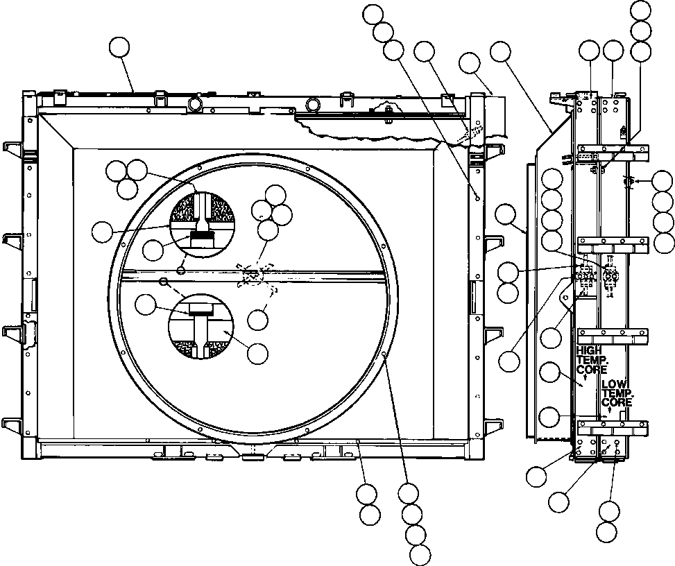 Dump Trucks Komatsu / AFE32-BW 830E S/N 32269              CYPRUS STARFIRE(AFE32-BW) / RADIATOR ASSM (YA2099)(028 : 40255)