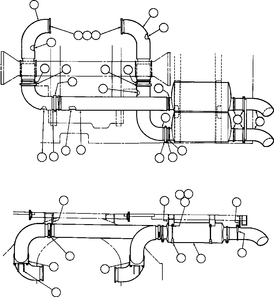 Dump Trucks Komatsu / AFE32-BW 830E S/N 32269              CYPRUS STARFIRE(AFE32-BW) / ENGINE EXHAUST PIPING(056 : 40374)