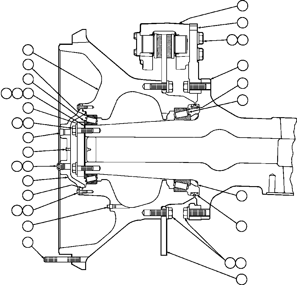 Dump Trucks Komatsu / AFE32-BW 830E S/N 32269              CYPRUS STARFIRE(AFE32-BW) / SPINDLE, HUB AND BRAKE INSTL(060 : 40573)