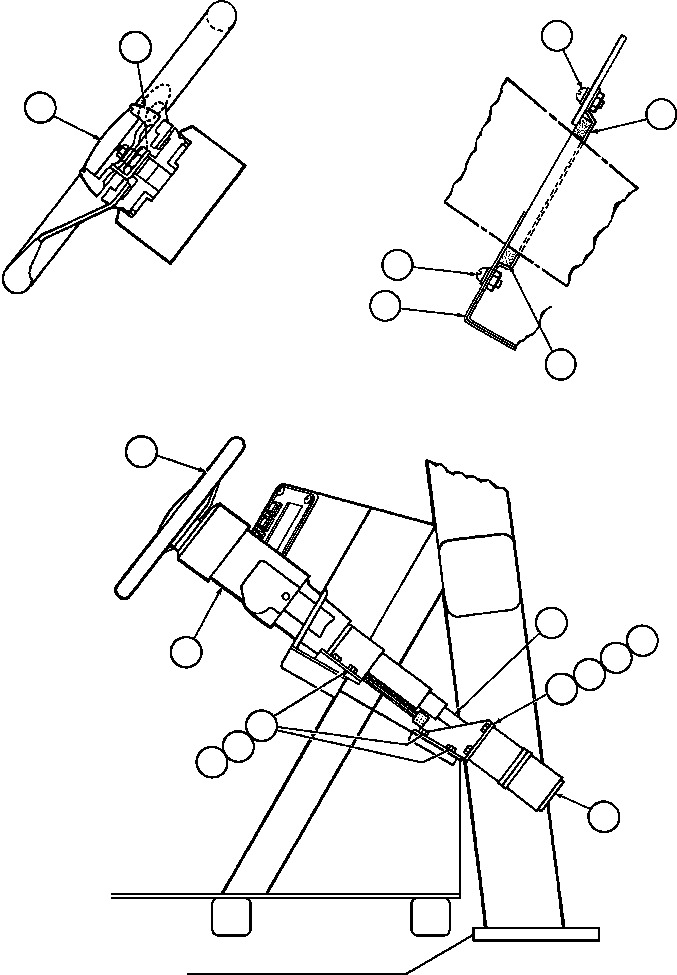 Dump Trucks Komatsu / AFE32-BW 830E S/N 32269              CYPRUS STARFIRE(AFE32-BW) / STEERING COLUMN & CONTROL VALVE INSTL(098 : 40646)