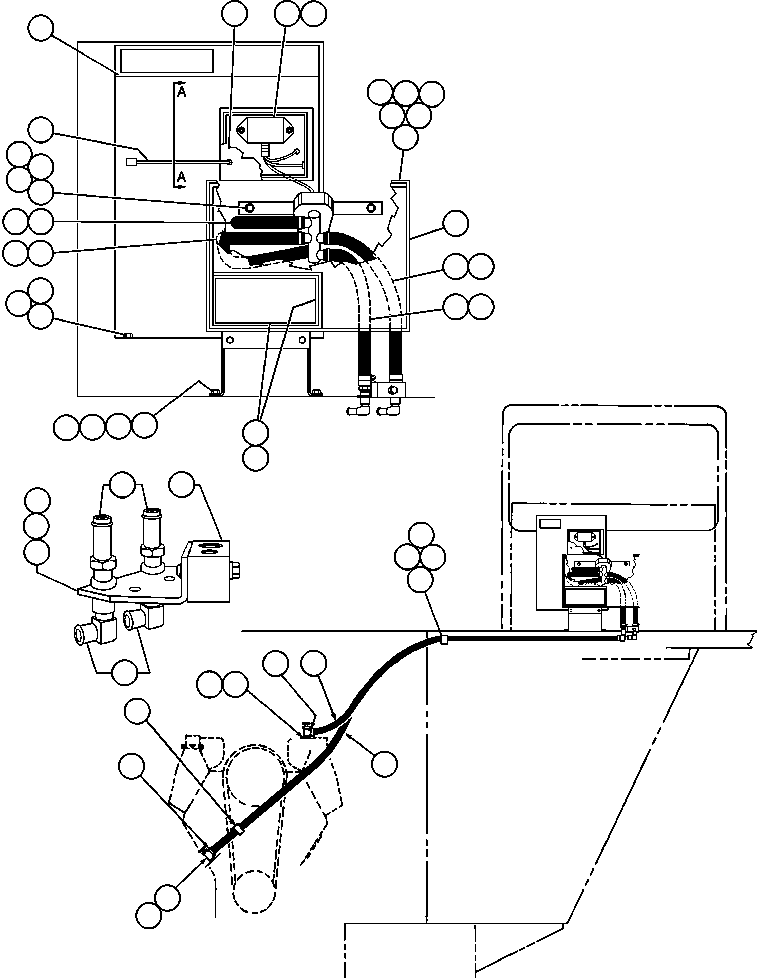 Dump Trucks Komatsu / AFE32-BW 830E S/N 32269              CYPRUS STARFIRE(AFE32-BW) / HEATER PIPING & INSTL(158 : 41356)